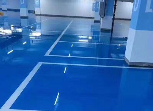 宁波天玺地下车库环氧地坪工程